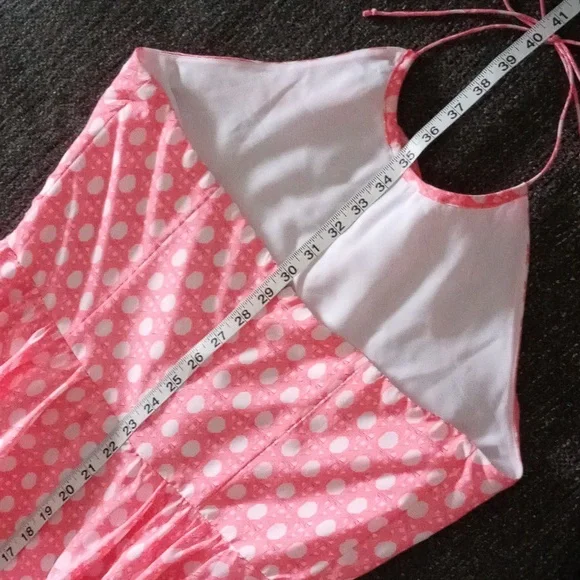 💖HTF Vineyard Vines💖 - Caning Print Silk Halter Dress - Picture 12 of 12